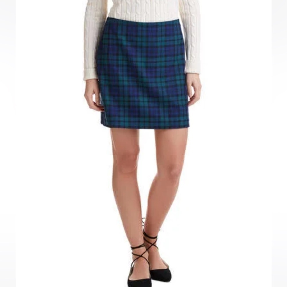 Vineyard Vines Plaid Blue and green Skirt size 12
